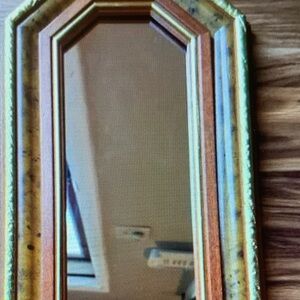 Elegant Gold and Brown Wall Mirror